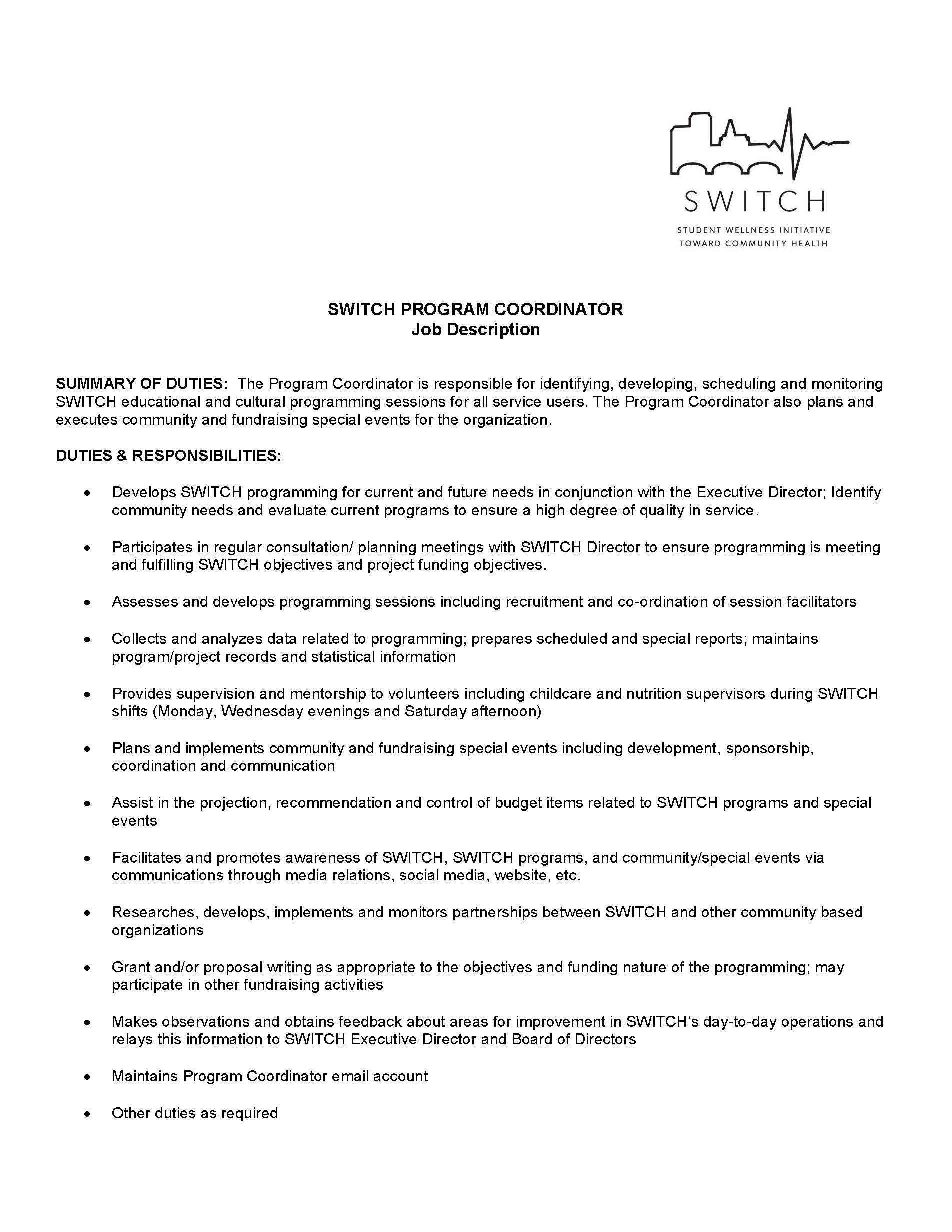 Pc Job Description Pc Job Description